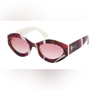 Emilio Pucci Multicolor Striped Sunglasses